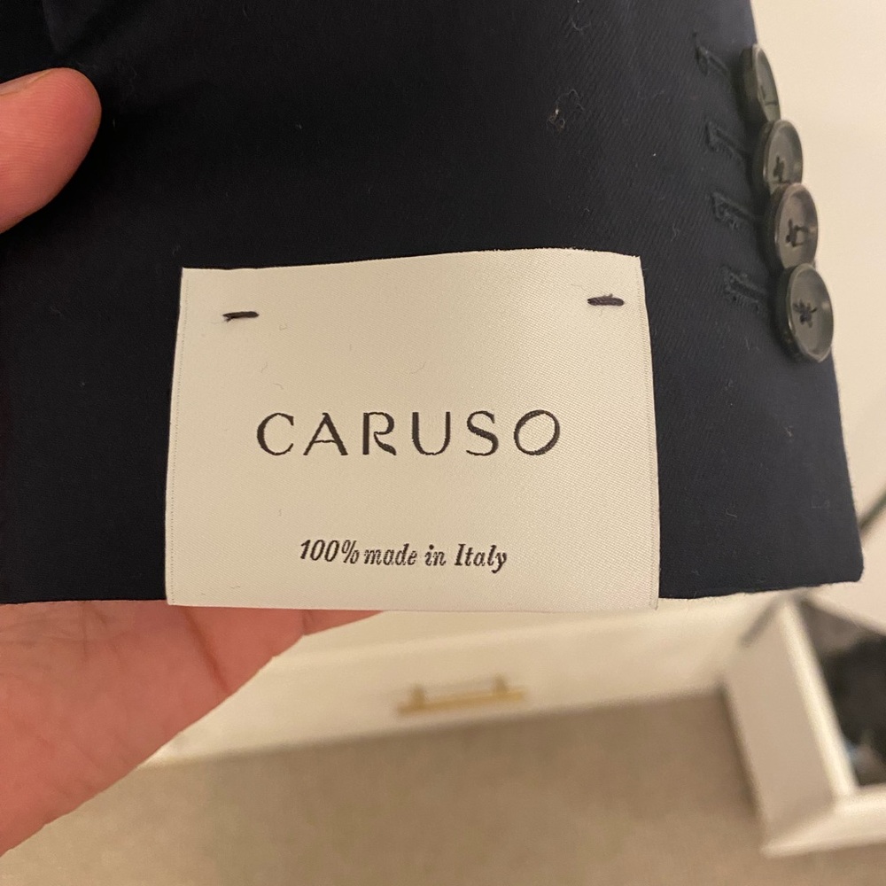 BNWT Caruso Norma Men's 2 Piece Navy Suit 42R (52 IT) - Picture 2 of 8